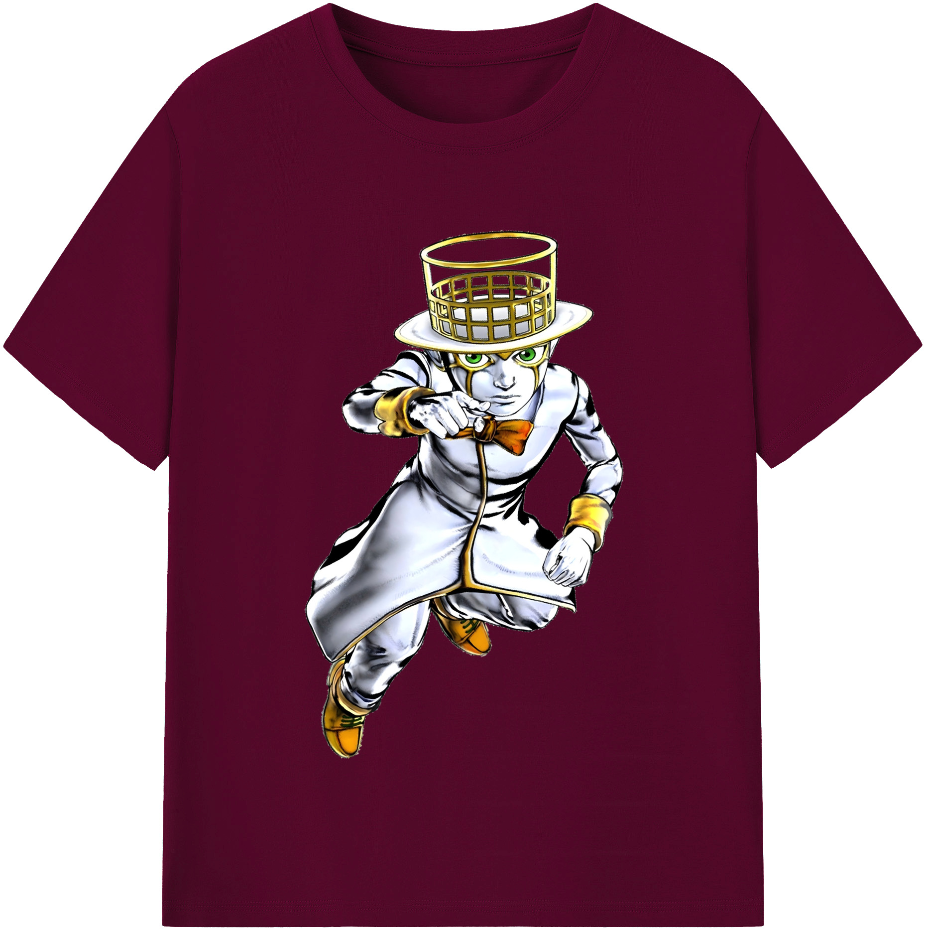 （画像用） ジョジョの奇妙な冒険 岸辺 露伴（きしべ ろはん） JoJo's Bizarre Adventure Rohan Kishibe レディースカジュアルプリントTシャツ（綿100％）